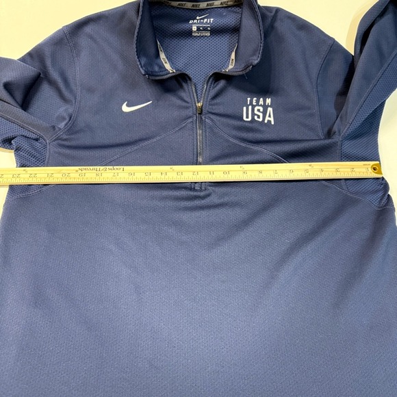 Nike Men XL Team USA Dri Fit Mens Training 1/4 Zip Pullover Navy Blue - Picture 9 of 13